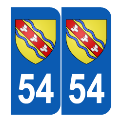 Département 54 Meurthe et Moselle blason logo région lorraine