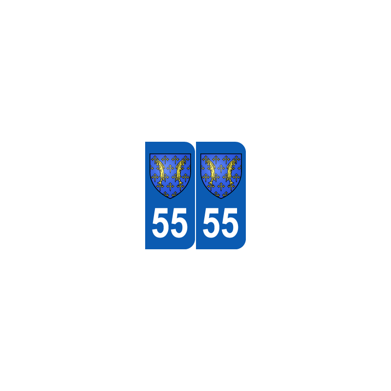Département 55 Meuse blason logo region lorraine Département 55 Meuse blason logo region lorraine