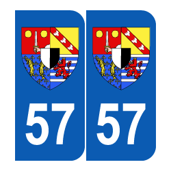 Département 57 Moselle blason logo région lorraine
