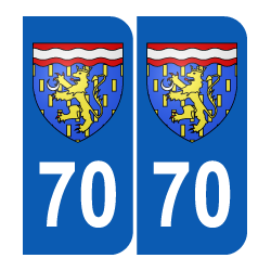 Département 70 Haute Saône blason logo franche comté