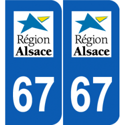 Département 67 Bas Rhin ancien logo région alsace