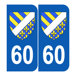 Département 60 Oise blason logo région picardie