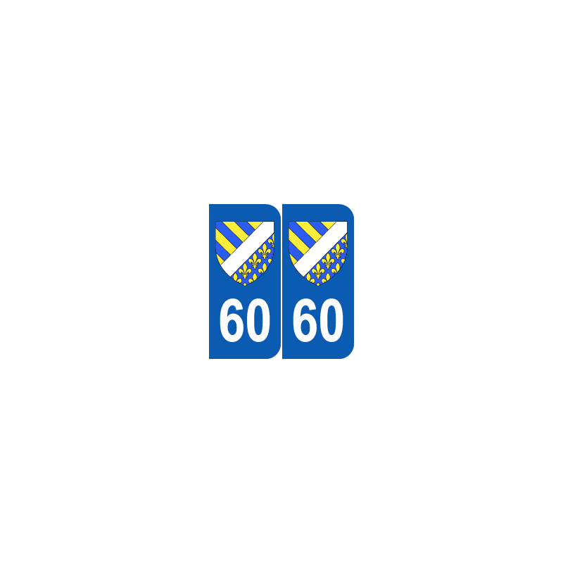 Département 60 Oise blason logo région picardie Département 60 Oise blason logo région picardie