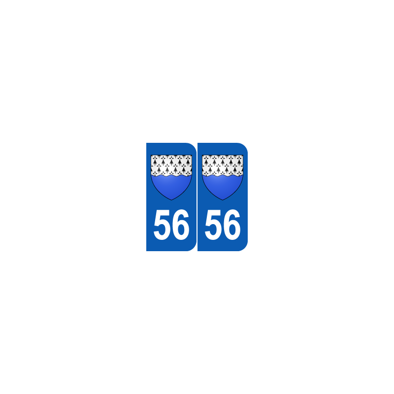 Département blason 56 Morbihan région bretagne Département blason 56 Morbihan région bretagne