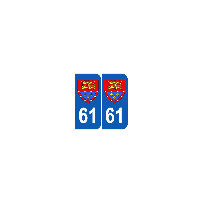 Département 61 Orne blason logo basse normandie Département 61 Orne blason logo basse normandie