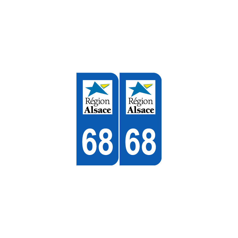 Département 68 Haut Rhin ancien logo région alsace