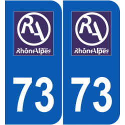 autocollant Département 73 Savoie ancien logo région rhone alpes