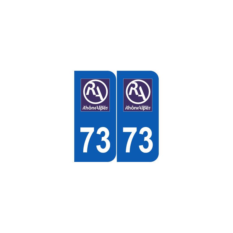 autocollant Département 73 Savoie ancien logo région rhone alpes autocollant Département 73 Savoie ancien logo région rhone alpes