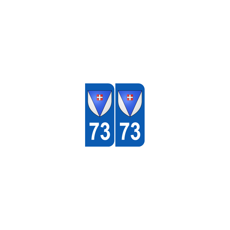 autocollant blason Département 73 Savoie région rhone alpes autocollant blason Département 73 Savoie région rhone alpes