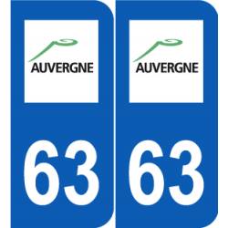 Département 63 Puy de Dôme ancien logo région auvergne