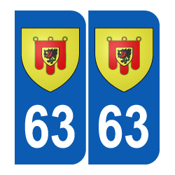 Département 63 Puy de Dôme blason logo région auvergne