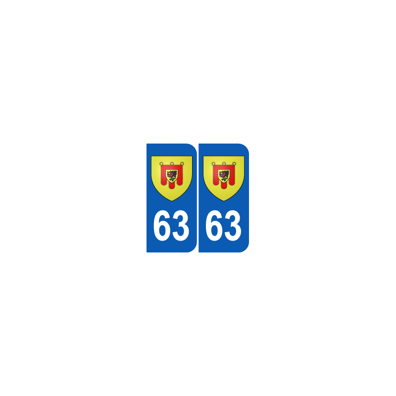 Département 63 Puy de Dôme blason logo région auvergne Département 63 Puy de Dôme blason logo région auvergne