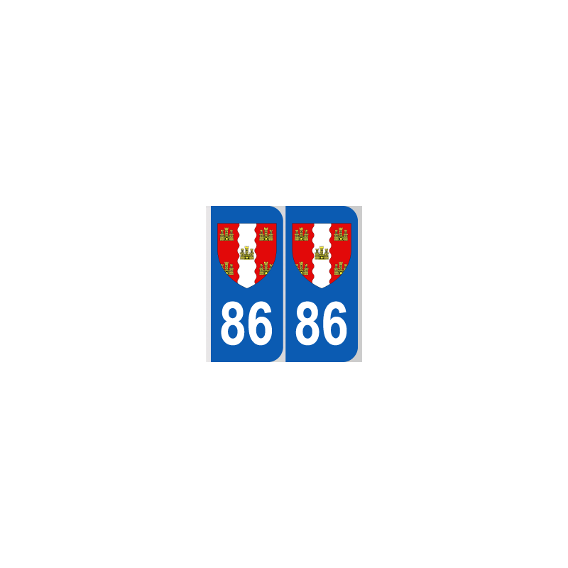 Département 86 Vienne blason logo poitou charentes