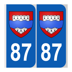 Département 87 Haute Vienne blason logo region limousin
