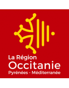 Sticker pour plaque d'immatriculation région et département Occitanie.